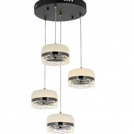 24174 ROGER VISECI LUSTER LED 40W (4X10W) 4500K BLACK OKTAY