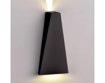 WL 7470 -ZIDNA  LED LAMPA 6W CRNA 240V IP54 660LM