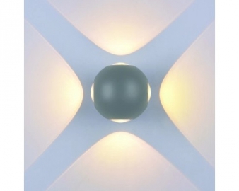 WL 7492-ZIDNA LAMPA KRUG 240V 4W IP54 480LM SIVA OPTONIKA
