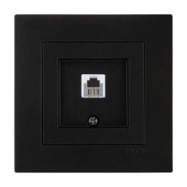 EXEN KARELL 200-141403-250 METALIK CRNA TELEFONSKA PRIKLJUCNICA 1X623