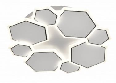 12827 LED PLAFONJERA 68W 75lm/W 5100lm IP20 BELA-SIVA 480x60 DIMOBILNA 3CCT