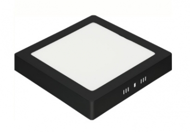 016-084-0018 LED PANEL 18W 3CCT CRNA KOCKA NADGRADNA SELENA-18 3CCT