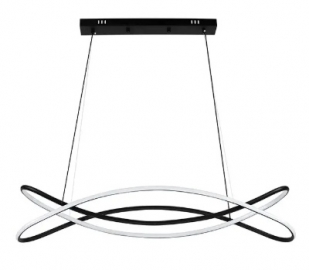 019-079-0100 LED LUSTER DIMOBILNI 3CCT CRNI MONARCH-100