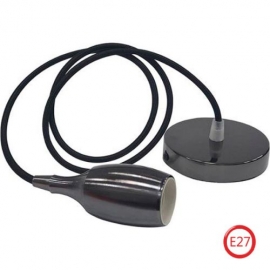 021-008-0001-PEARL BLACK E-27 1M PENDANT LAMP-WEBER